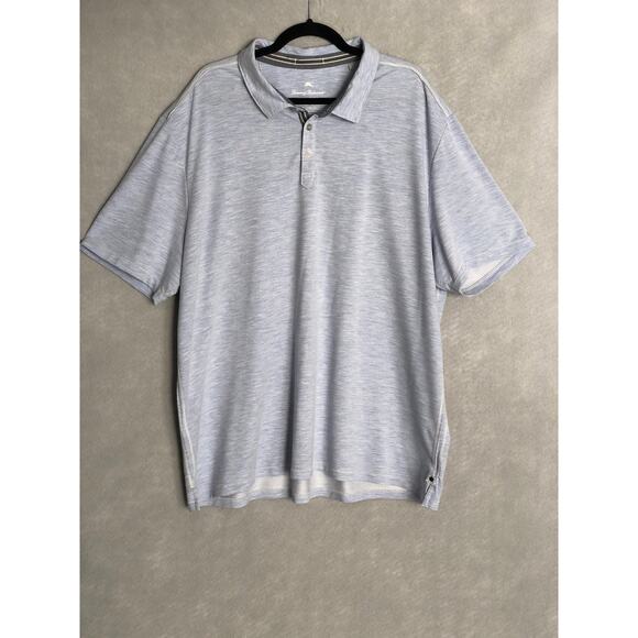 Tommy Bahama Other - Tommy Bahama Polo Shirt Men's Size XXXL Heather Blue